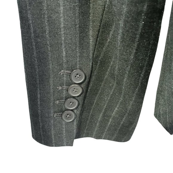 NWOT BODY by Victoria Gray Striped Blazer One Button Women's Size 16 - Picture 3 of 7